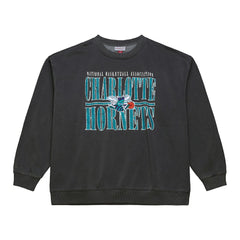 Black Charlotte Hornets NBA Downtown Collection Fleece Sweatshirt | NBA