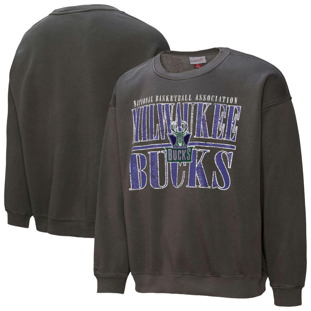 Black Milwaukee Bucks NBA Downtown Collection Fleece Sweatshirt | NBA