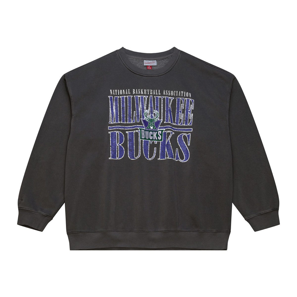 Black Milwaukee Bucks NBA Downtown Collection Fleece Sweatshirt | NBA