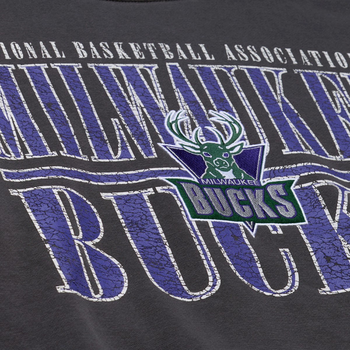 Black Milwaukee Bucks NBA Downtown Collection Fleece Sweatshirt | NBA