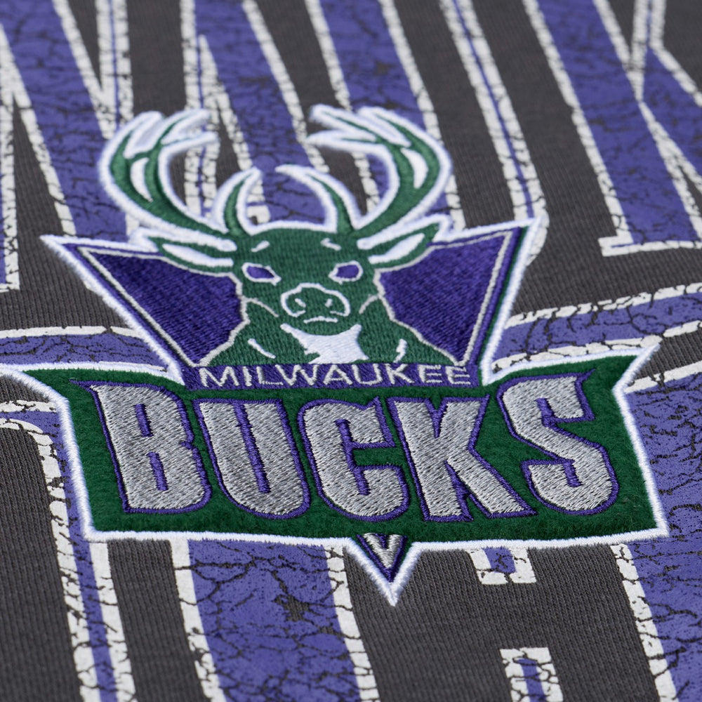 Black Milwaukee Bucks NBA Downtown Collection Fleece Sweatshirt | NBA