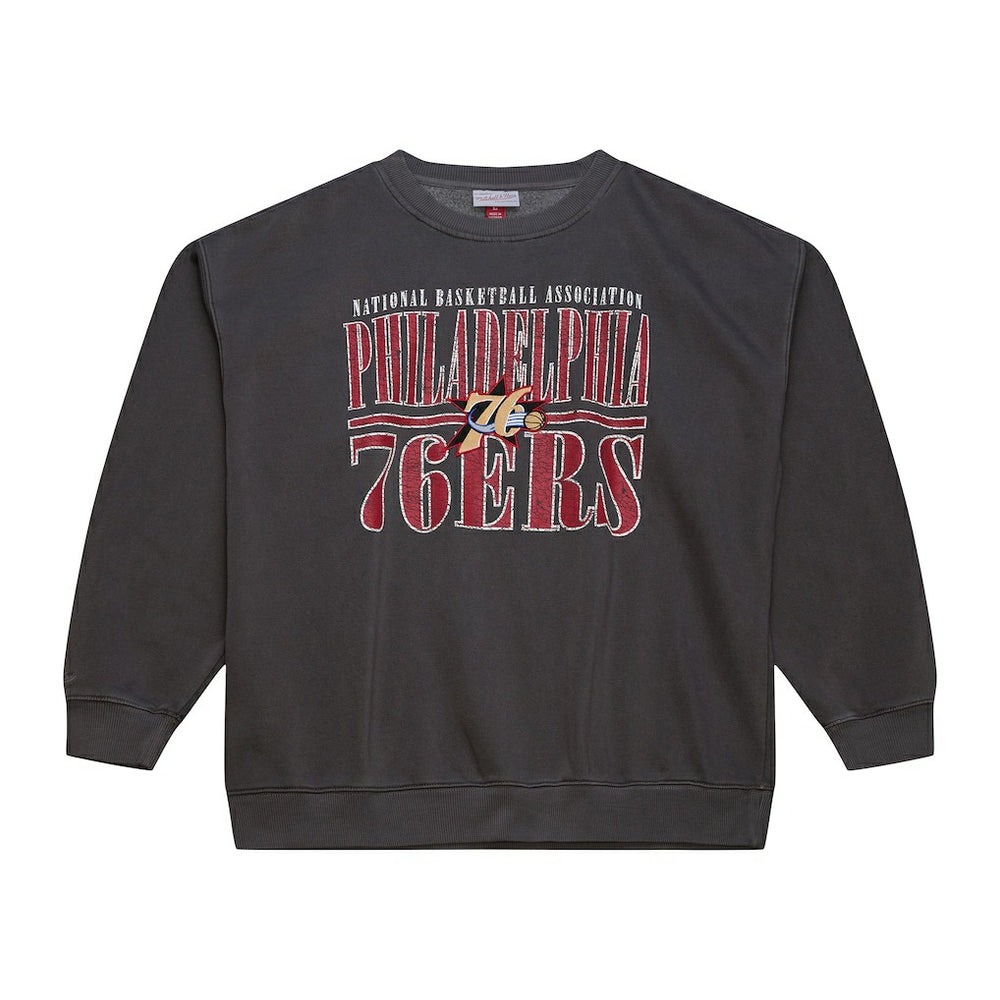 Black Philadelphia 76ers NBA Downtown Collection Fleece Sweatshirt | NBA