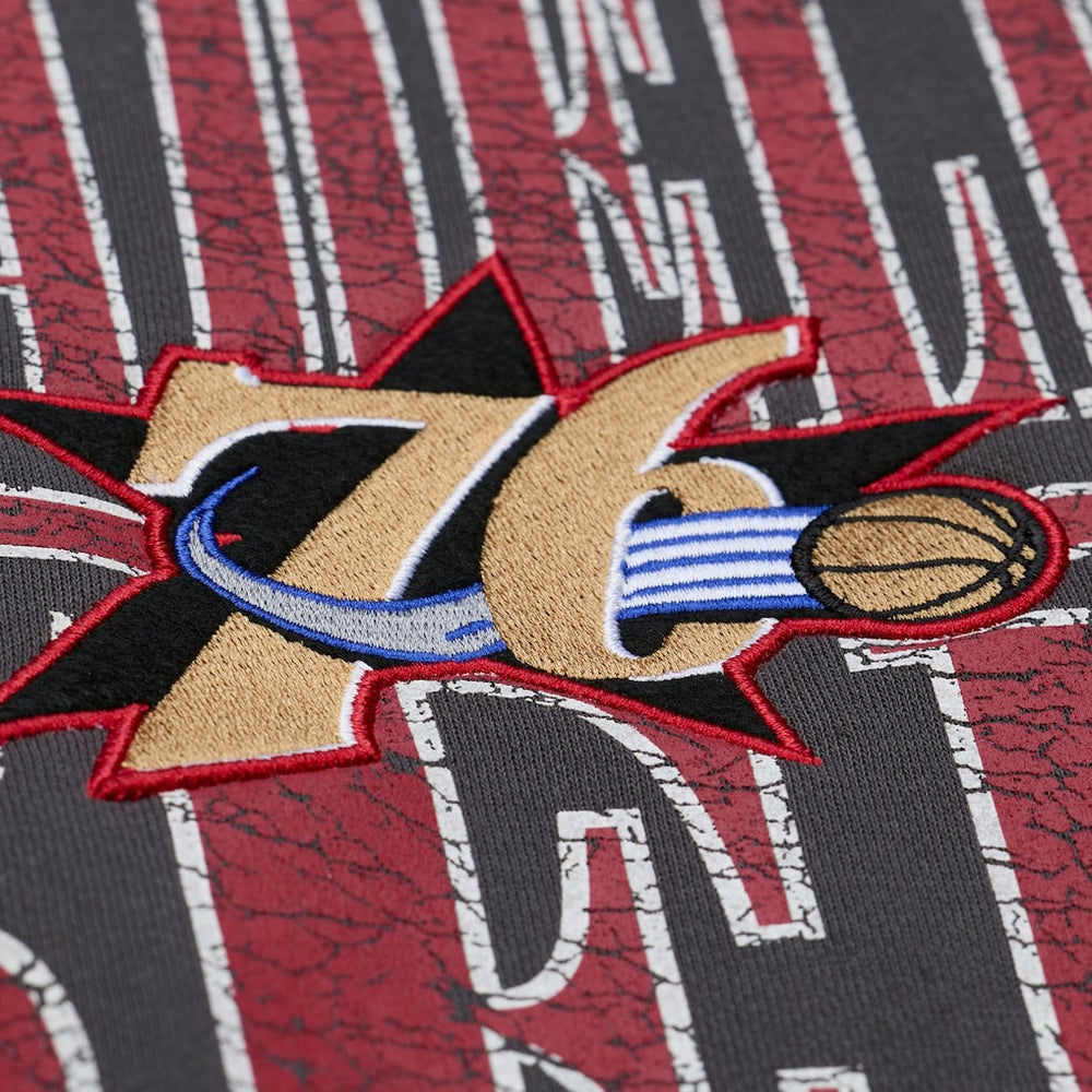 Black Philadelphia 76ers NBA Downtown Collection Fleece Sweatshirt | NBA