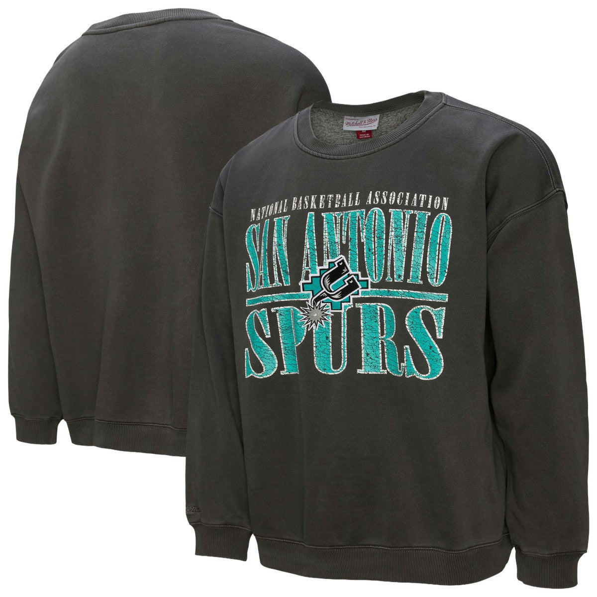 Black San Antonio Spurs NBA Downtown Collection Fleece Sweatshirt | NBA