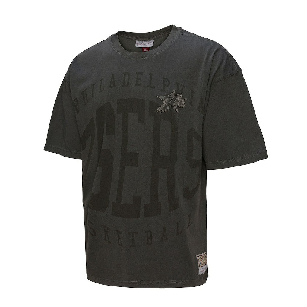 Black Philadelphia 76ers Downtown Collection Premium T-Shirt | NBA