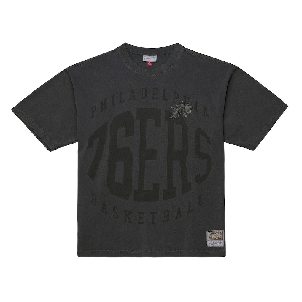 Black Philadelphia 76ers Downtown Collection Premium T-Shirt | NBA