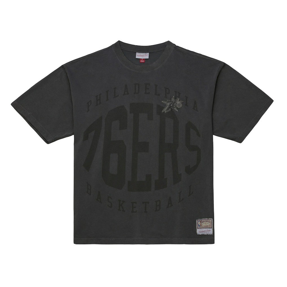 Black Philadelphia 76ers Downtown Collection Premium T-Shirt | NBA