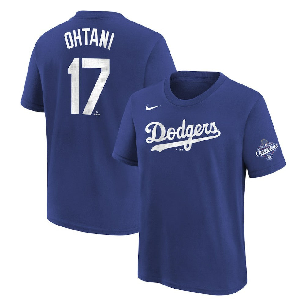 Shohei Ohtani Los Angeles Dodgers Nike Youth 2025 World Series Champions Name & Number T-Shirt - MLB T-shirts