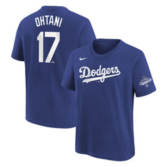 Shohei Ohtani Los Angeles Dodgers Nike Youth 2025 World Series Champions Name & Number T-Shirt - MLB T-shirts