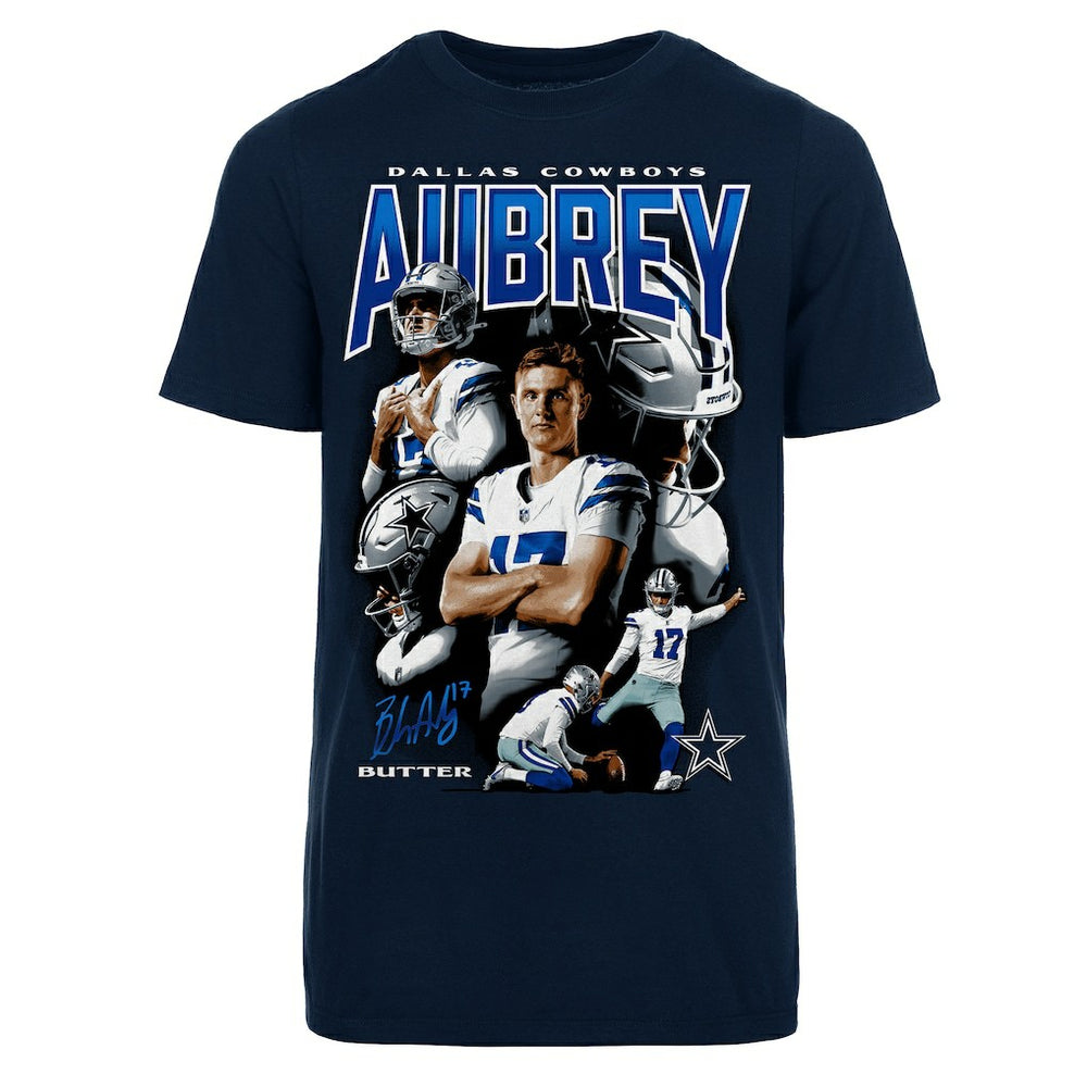 Dallas Cowboys Brandon Aubrey  Youth Collage T-Shirt | NFL Outlet