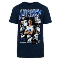 Dallas Cowboys Brandon Aubrey  Youth Collage T-Shirt | NFL Outlet