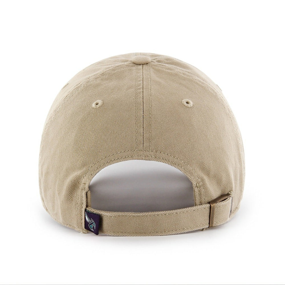 Khaki Charlotte Hornets '47 Logo Clean Up Adjustable Hat | NBA