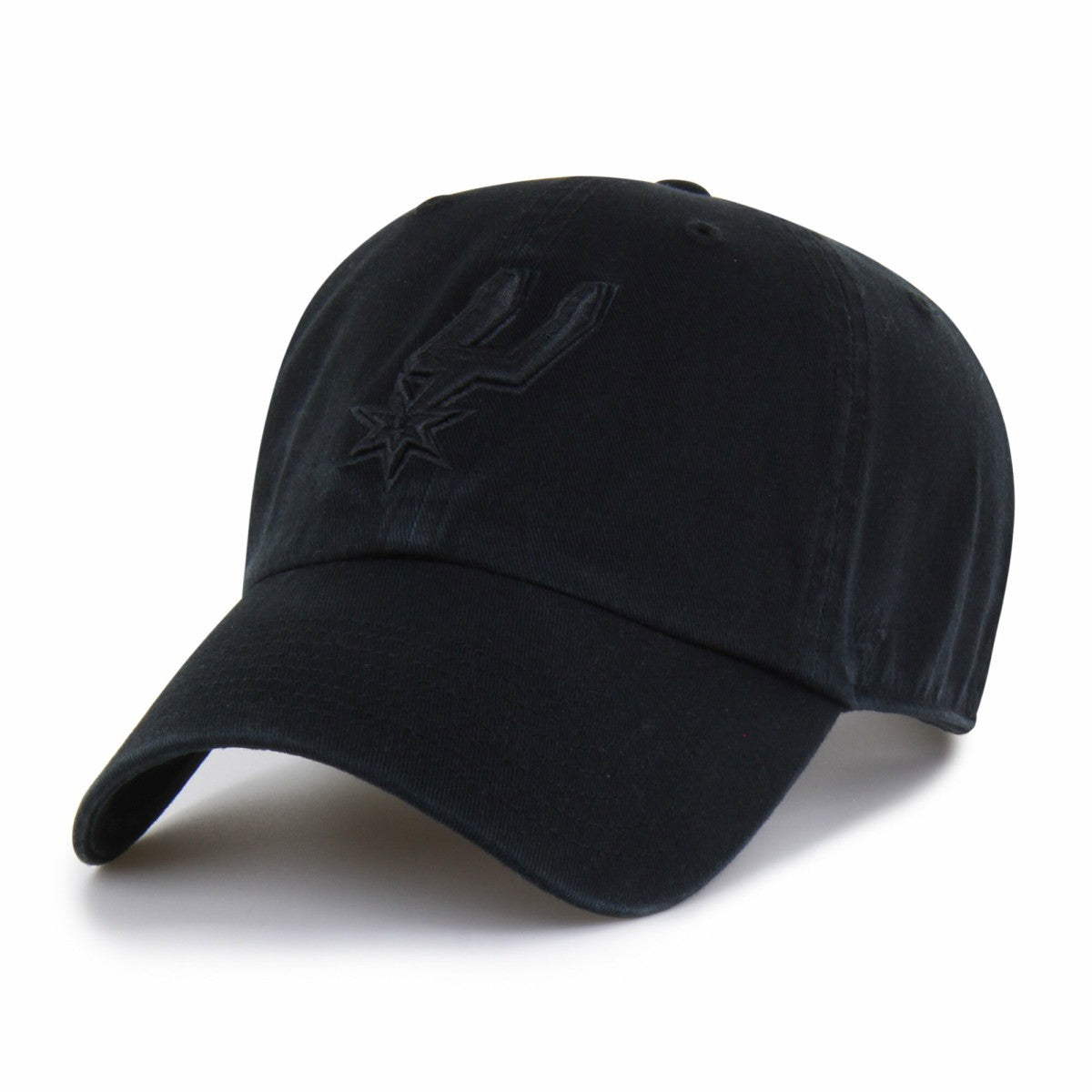 San Antonio Spurs '47 Black on Black Clean Up Adjustable Hat | NBA