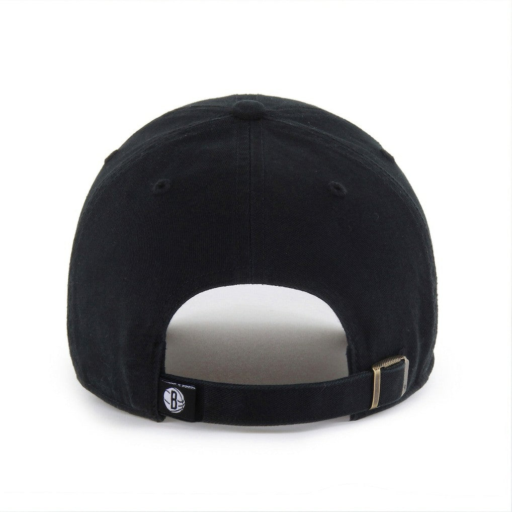 Brooklyn Nets '47 Black on Black Clean Up Adjustable Hat | NBA