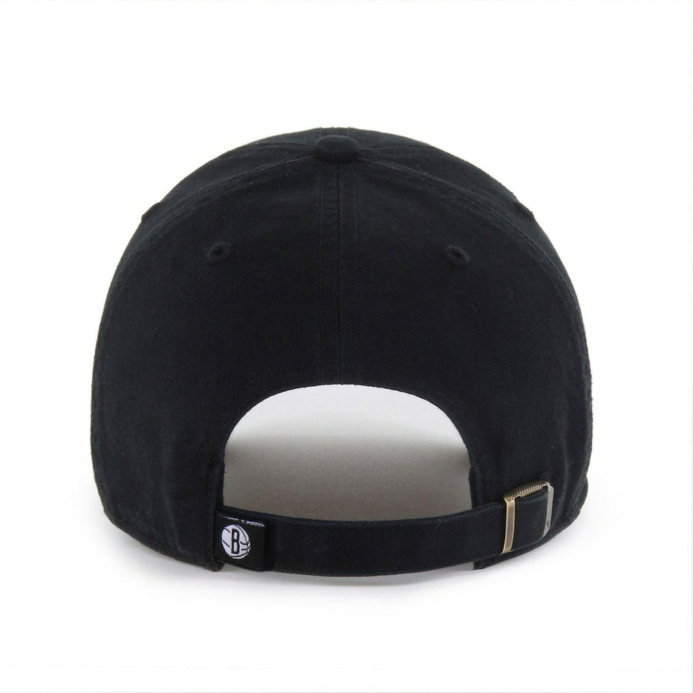 Brooklyn Nets '47 Black on Black Clean Up Adjustable Hat | NBA