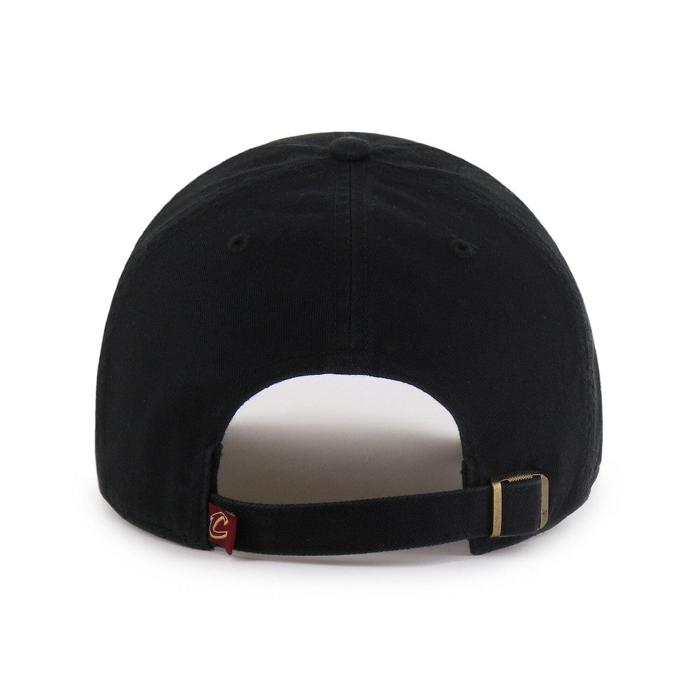 Cleveland Cavaliers '47 Black on Black Clean Up Adjustable Hat | NBA