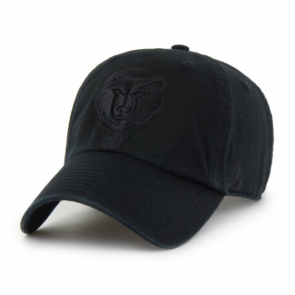 Memphis Grizzlies '47 Black on Black Clean Up Adjustable Hat | NBA