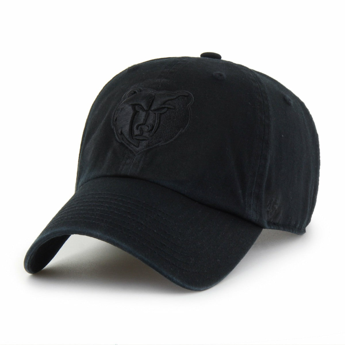 Memphis Grizzlies '47 Black on Black Clean Up Adjustable Hat | NBA