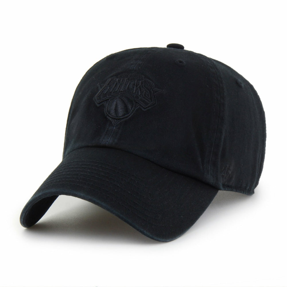 New York Knicks '47 Black on Black Clean Up Adjustable Hat | NBA