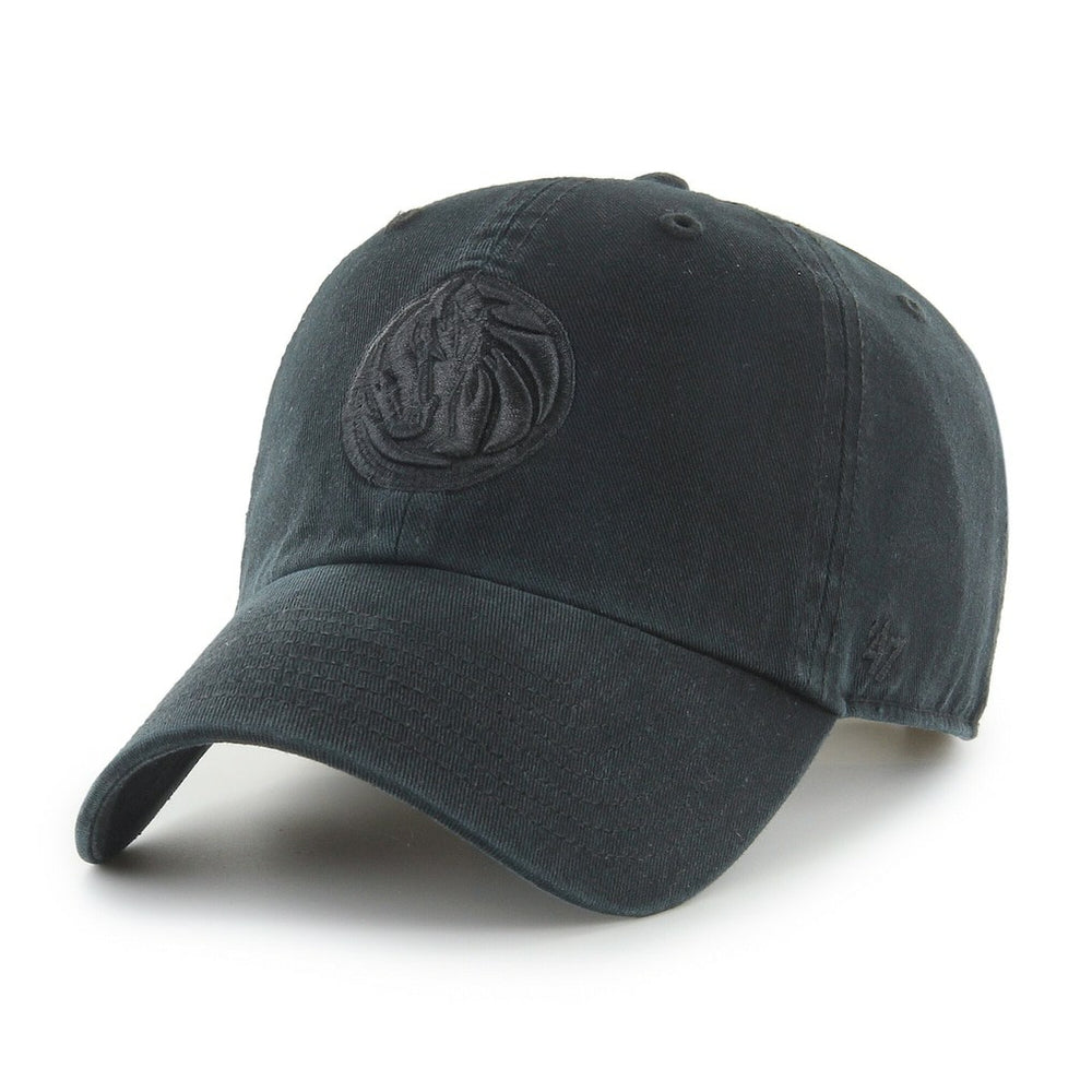 Dallas Mavericks '47 Black on Black Clean Up Adjustable Hat | NBA