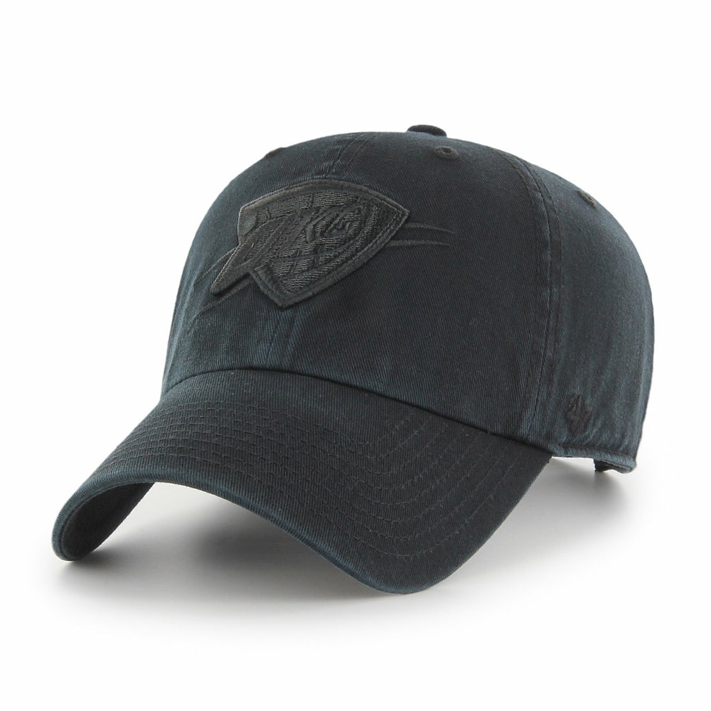 Oklahoma City Thunder '47 Black on Black Clean Up Adjustable Hat | NBA
