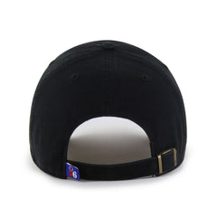 Philadelphia 76ers '47 Black on Black Clean Up Adjustable Hat | NBA