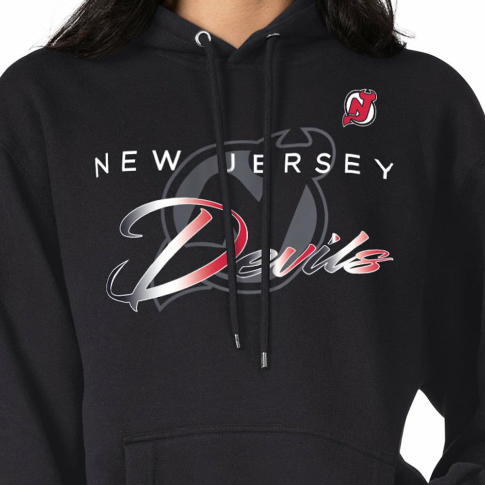 New Jersey Devils G-III 4Her by Carl Banks Shadow Logo Fleece Pullover Hoodie -  NHL Jerseys