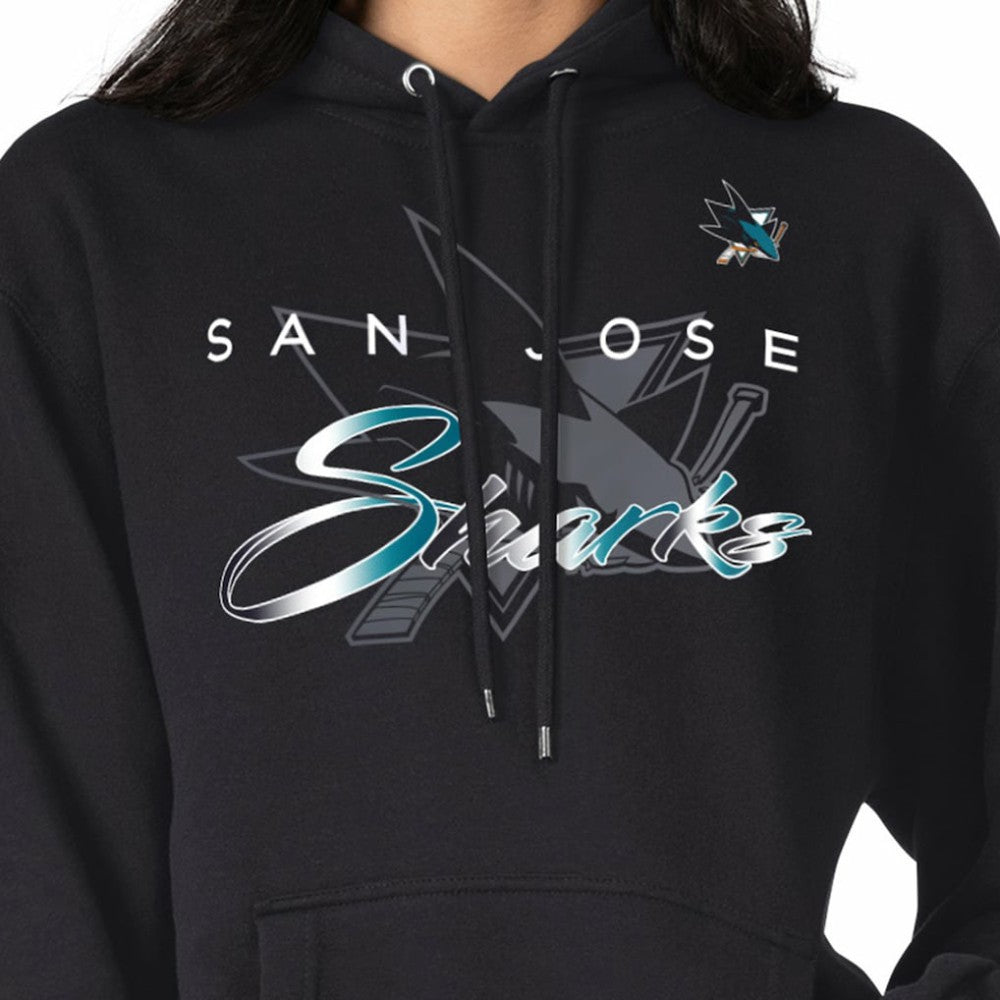 San Jose Sharks G-III 4Her by Carl Banks Shadow Logo Fleece Pullover Hoodie -  NHL Hoodies