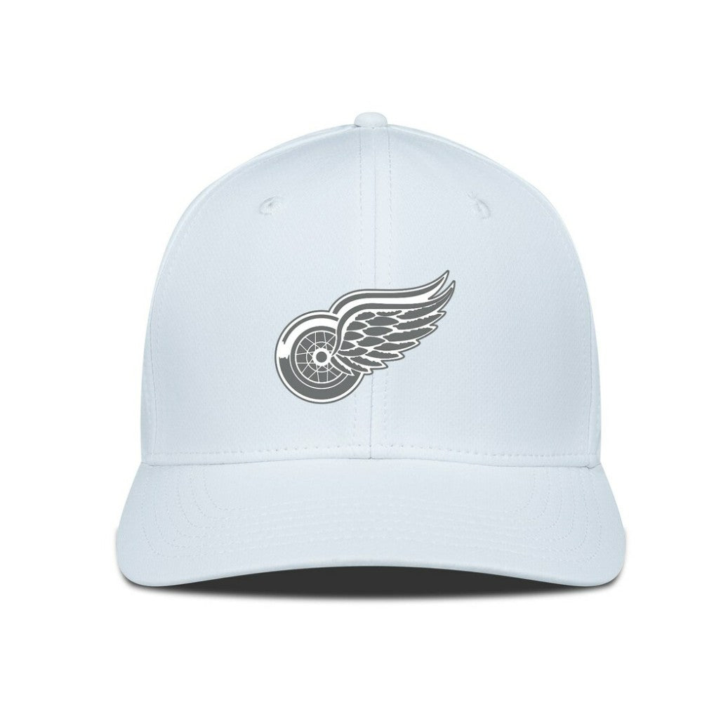 Detroit Red Wings Levelwear Rise Slate & Snow Structured Flex Hat -  NHL Hats