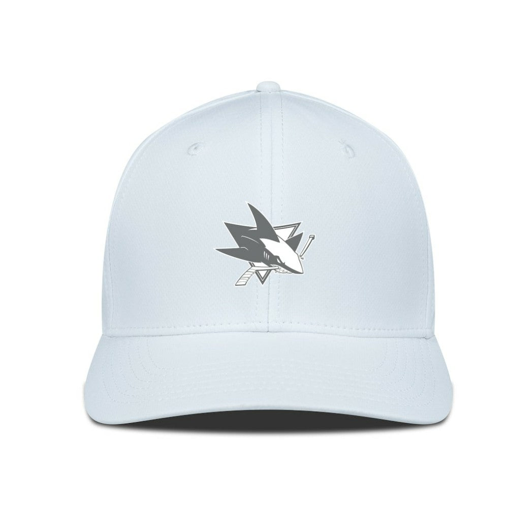 San Jose Sharks Levelwear Rise Slate & Snow Structured Flex Hat -  NHL Hats