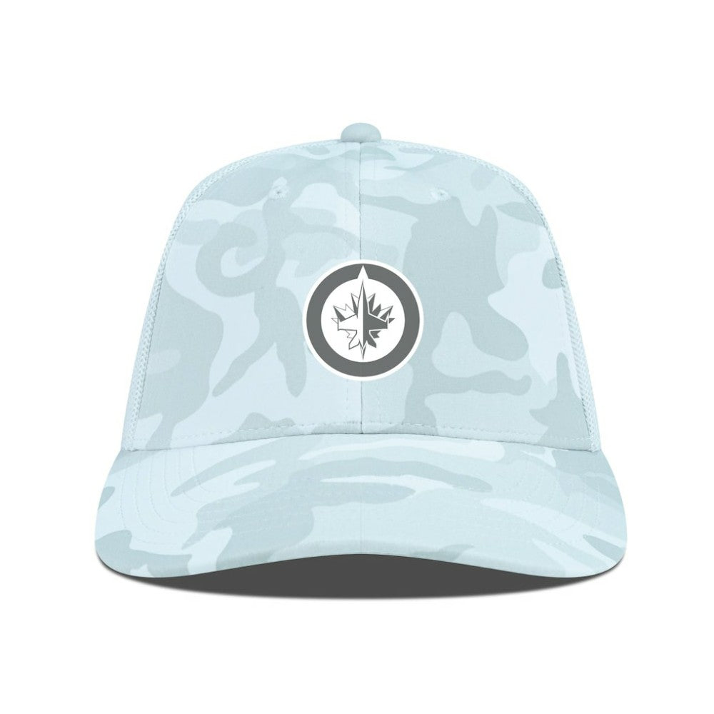 Winnipeg Jets Levelwear Clash Slate & Snow Meshback Flex Hat -  NHL Hats