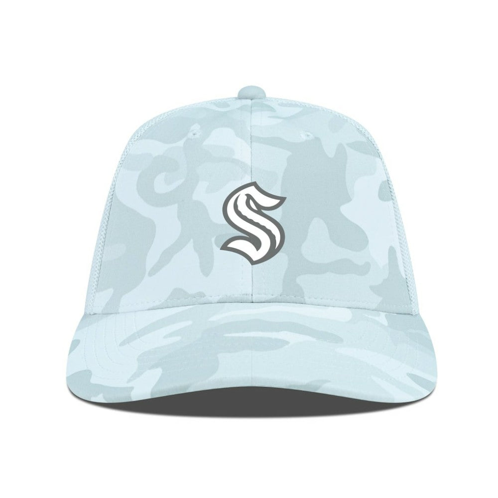 Seattle Kraken Levelwear Clash Slate & Snow Meshback Flex Hat -  NHL Hats