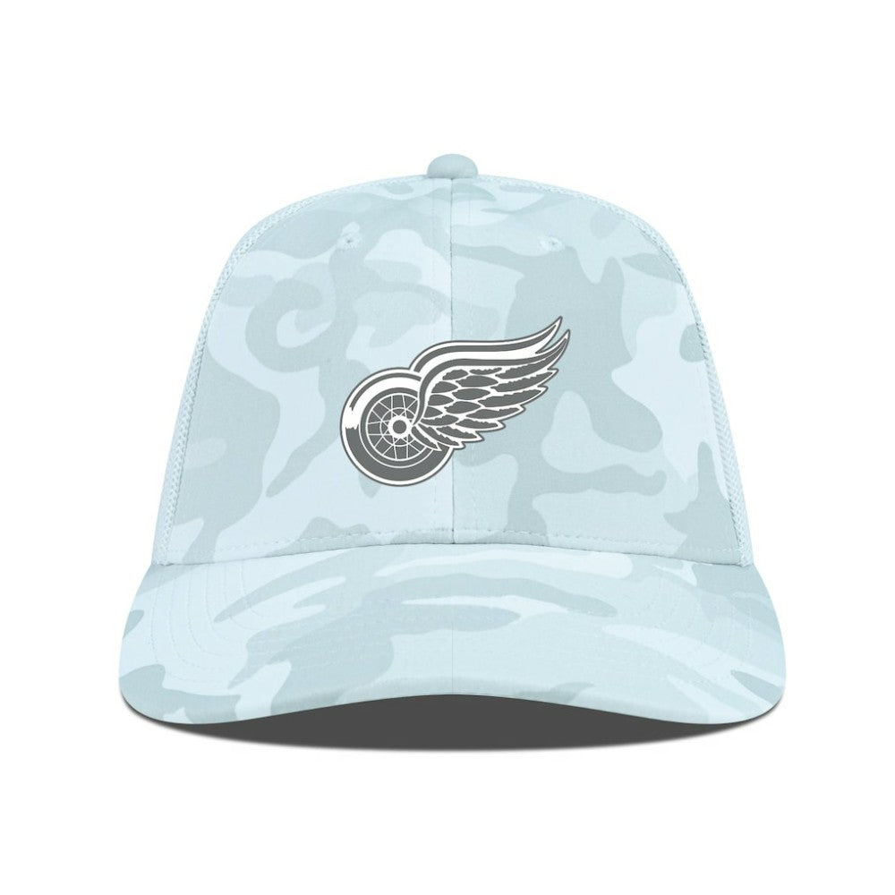 Detroit Red Wings Levelwear Clash Slate & Snow Meshback Flex Hat -  NHL Hats