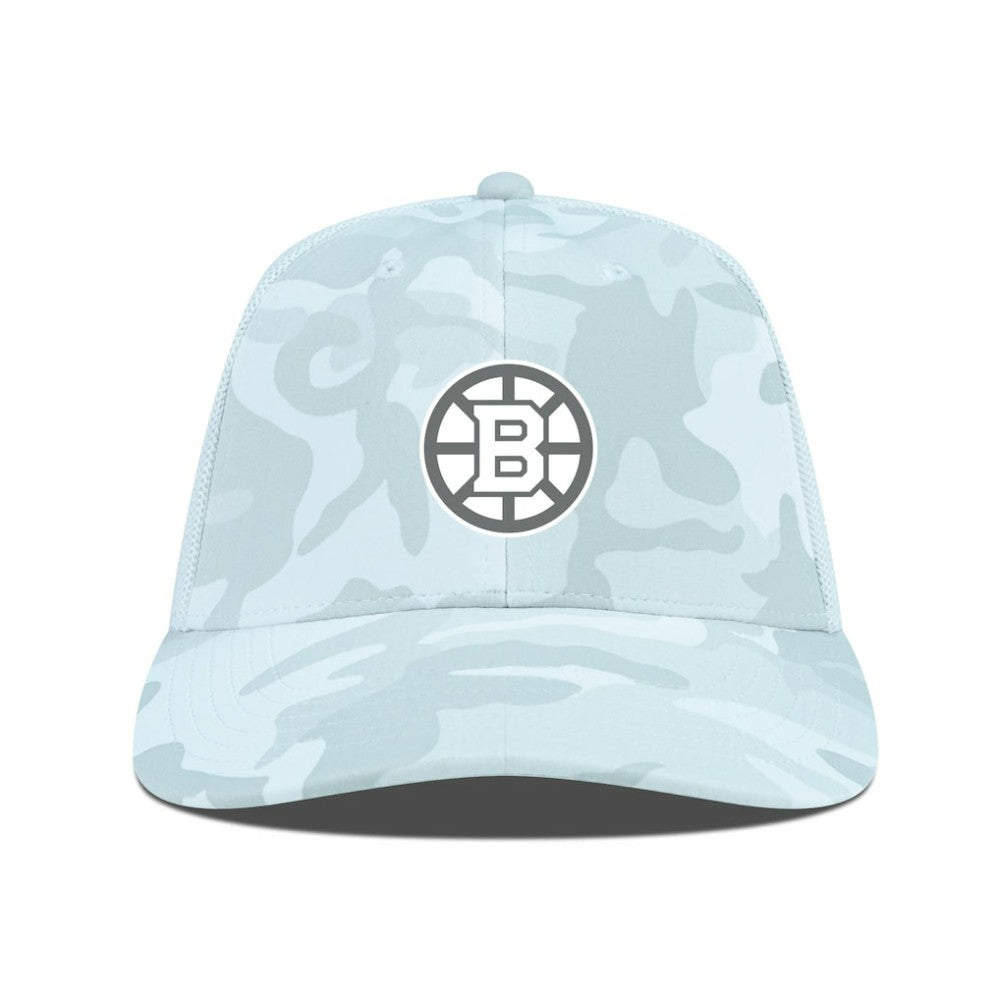 Boston Bruins Levelwear Clash Slate & Snow Meshback Flex Hat -  NHL Hats