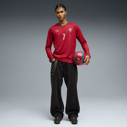 Cristiano Ronaldo Portugal National Team 2026 Home Replica Long Sleeve Jersey for sale - Red