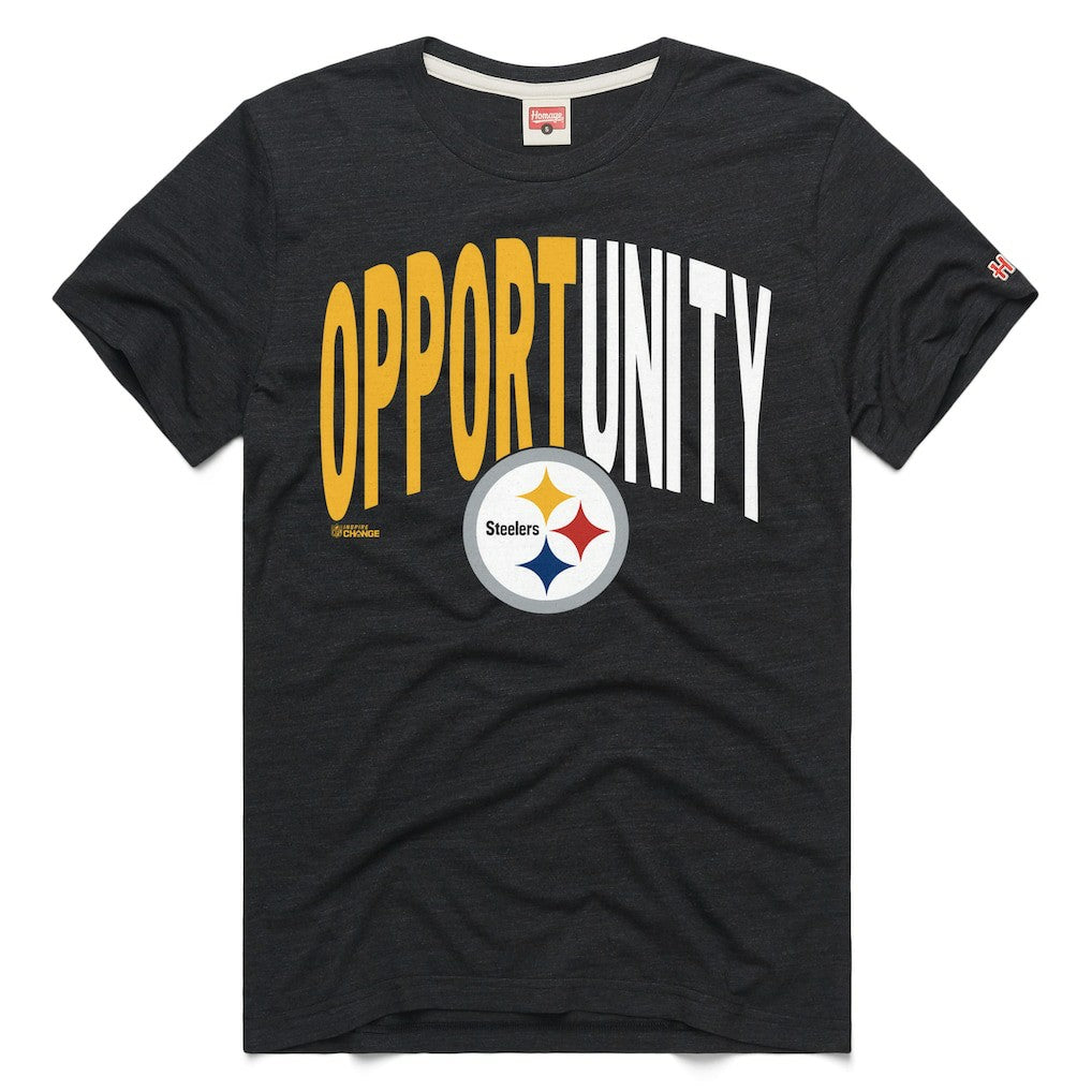 Pittsburgh Steelers Homage Unisex 2025 Inspire Change Opportunity Tri-Blend T-Shirt | NFL Sale