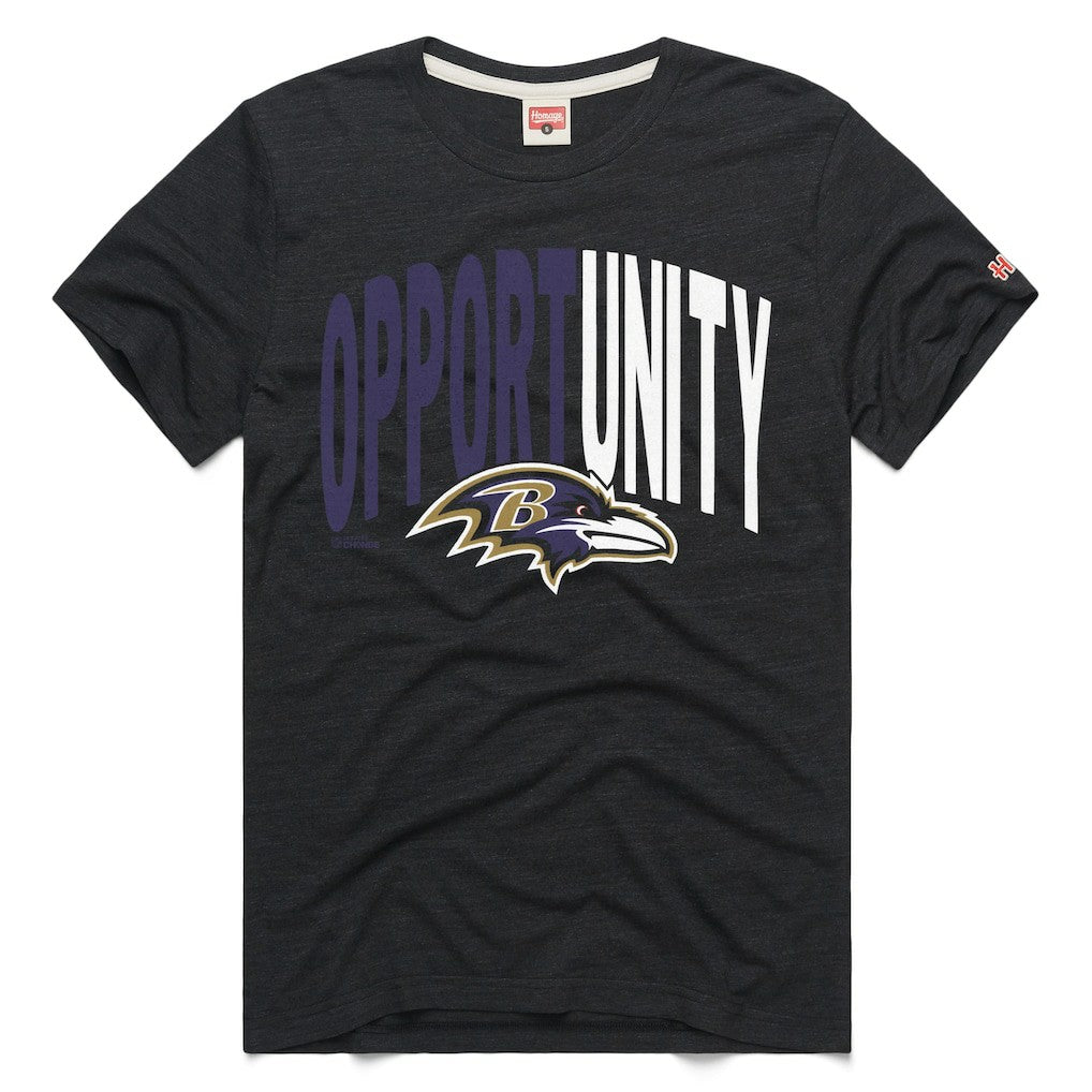 Baltimore Ravens Homage Unisex 2025 Inspire Change Opportunity Tri-Blend T-Shirt | NFL Near me
