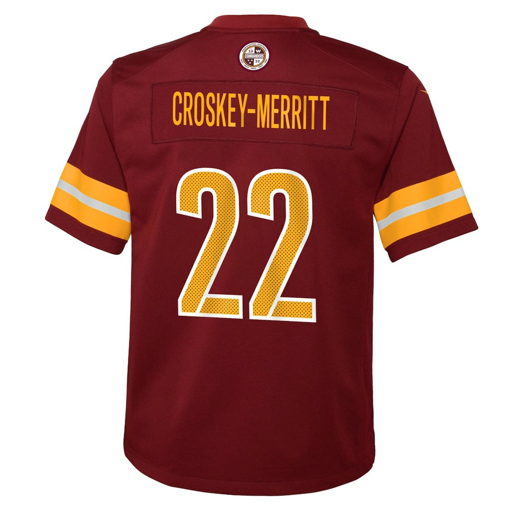 Washington Commanders Jacory Croskey-Merritt  Youth Team Game Jersey | NFL Online