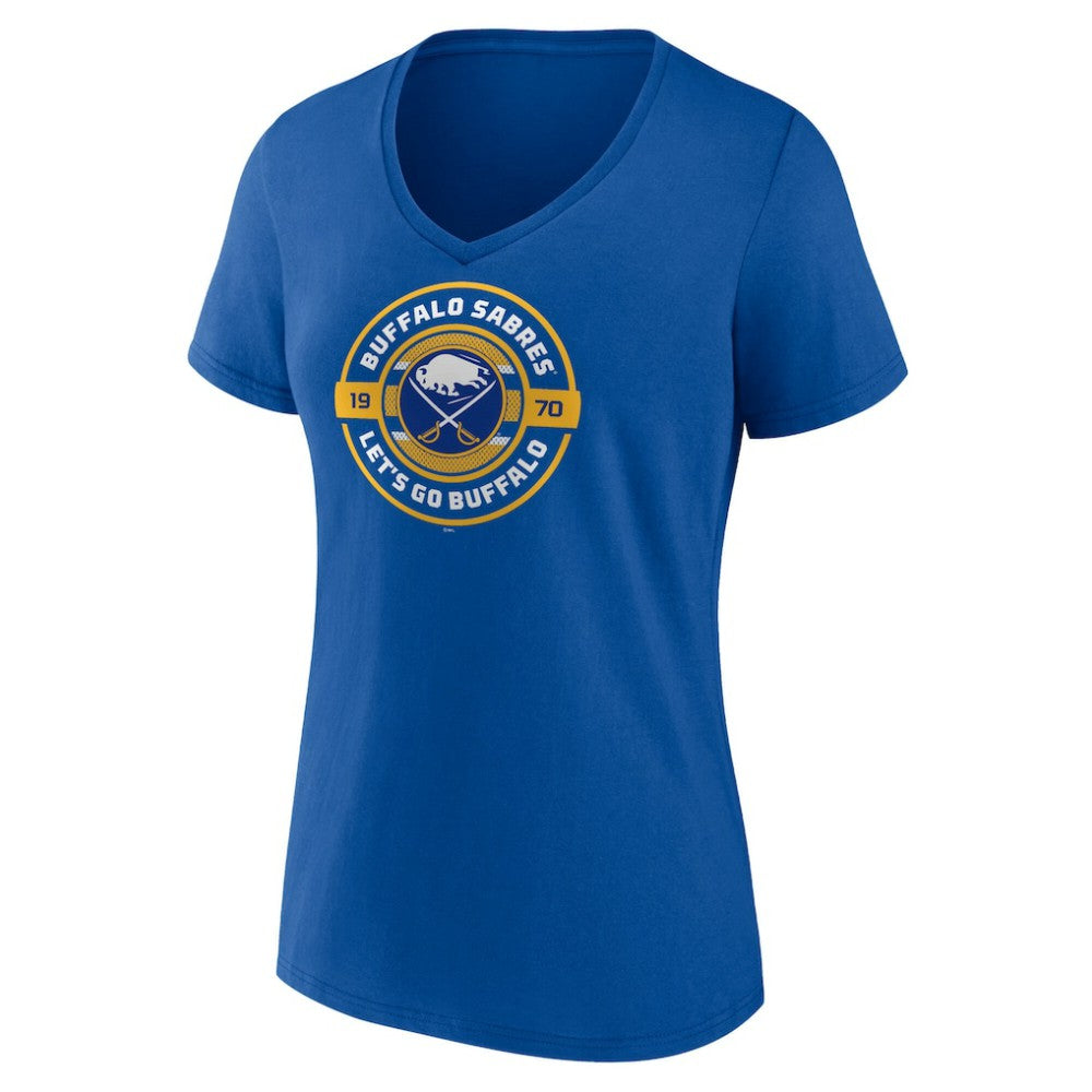 Buffalo Sabres Women's Native V-Neck T-Shirt -  NHL T-shirts