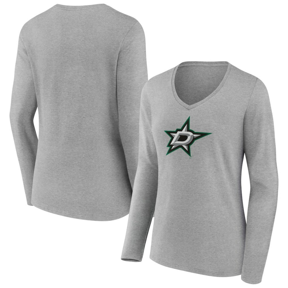 Dallas Stars Women's Primary Logo Long Sleeve V-Neck T-Shirt -  NHL T-shirts
