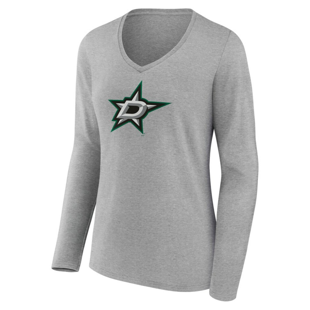 Dallas Stars Women's Primary Logo Long Sleeve V-Neck T-Shirt -  NHL T-shirts