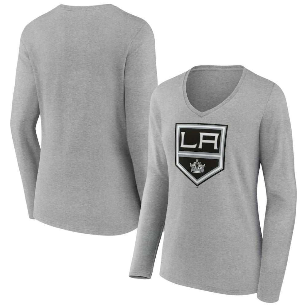 Los Angeles Kings Women's Primary Logo Long Sleeve V-Neck T-Shirt -  NHL T-shirts
