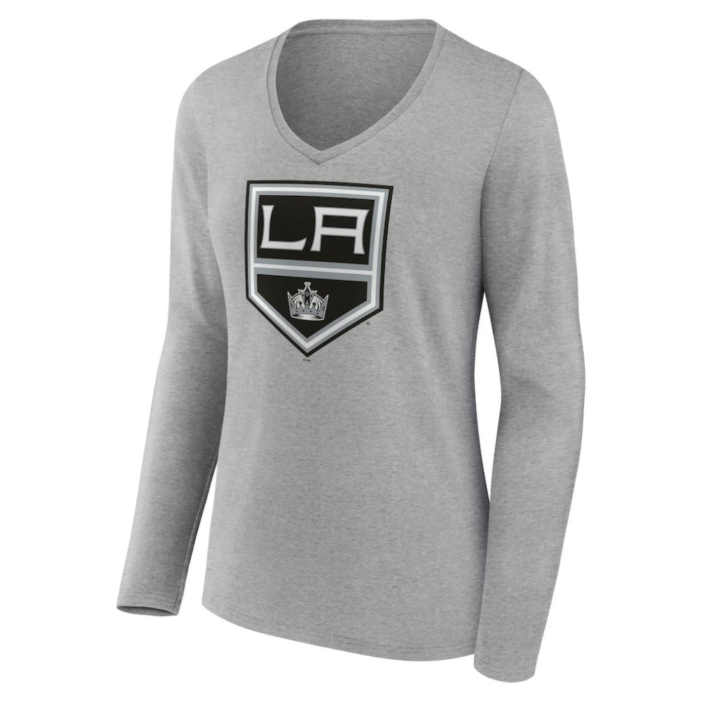 Los Angeles Kings Women's Primary Logo Long Sleeve V-Neck T-Shirt -  NHL T-shirts