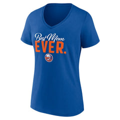New York Islanders Women's Best Mom Ever V-Neck T-Shirt -  NHL T-shirts