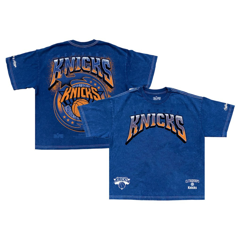 Blue New York Knicks Drip & Dime Collection Premium T-Shirt | NBA