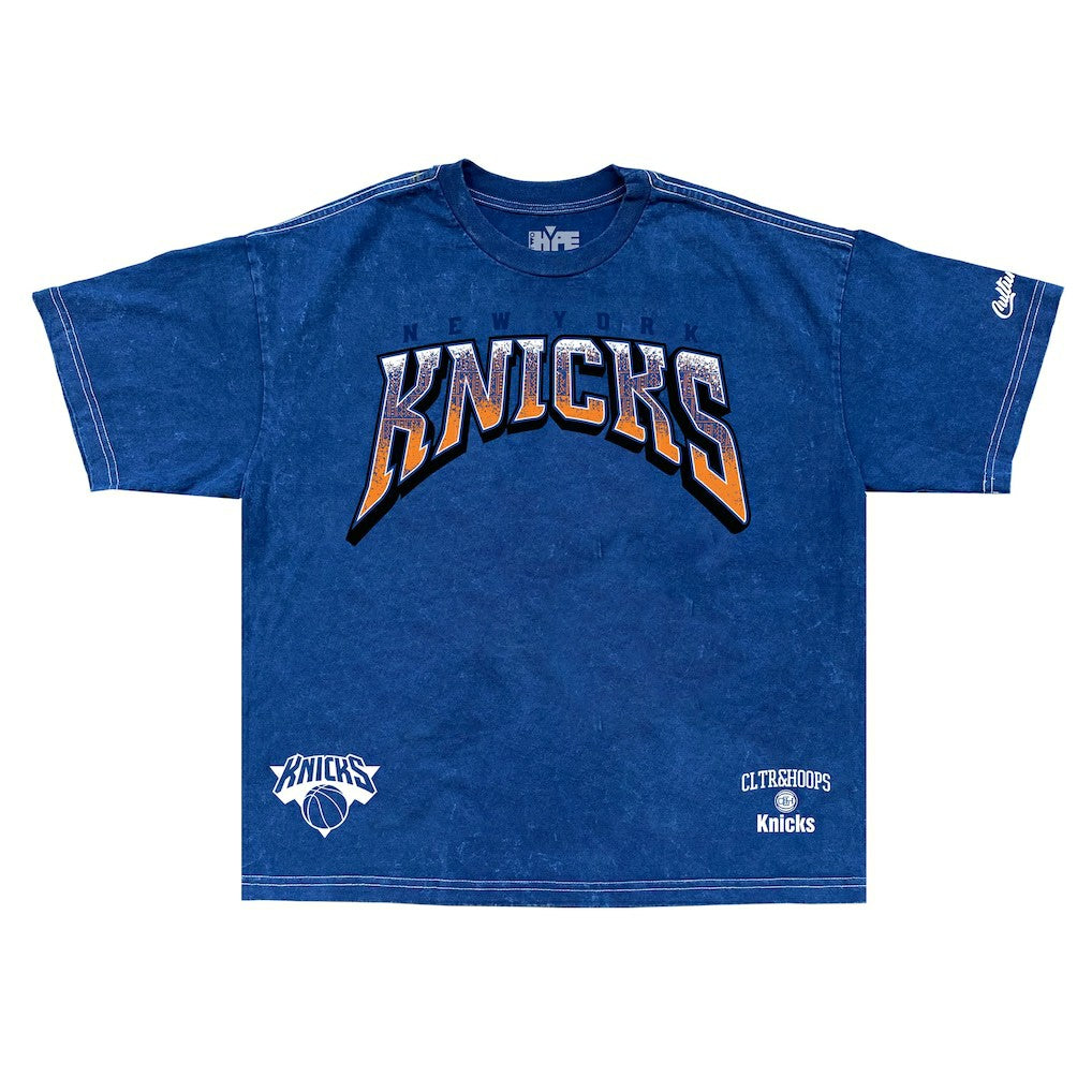 Blue New York Knicks Drip & Dime Collection Premium T-Shirt | NBA