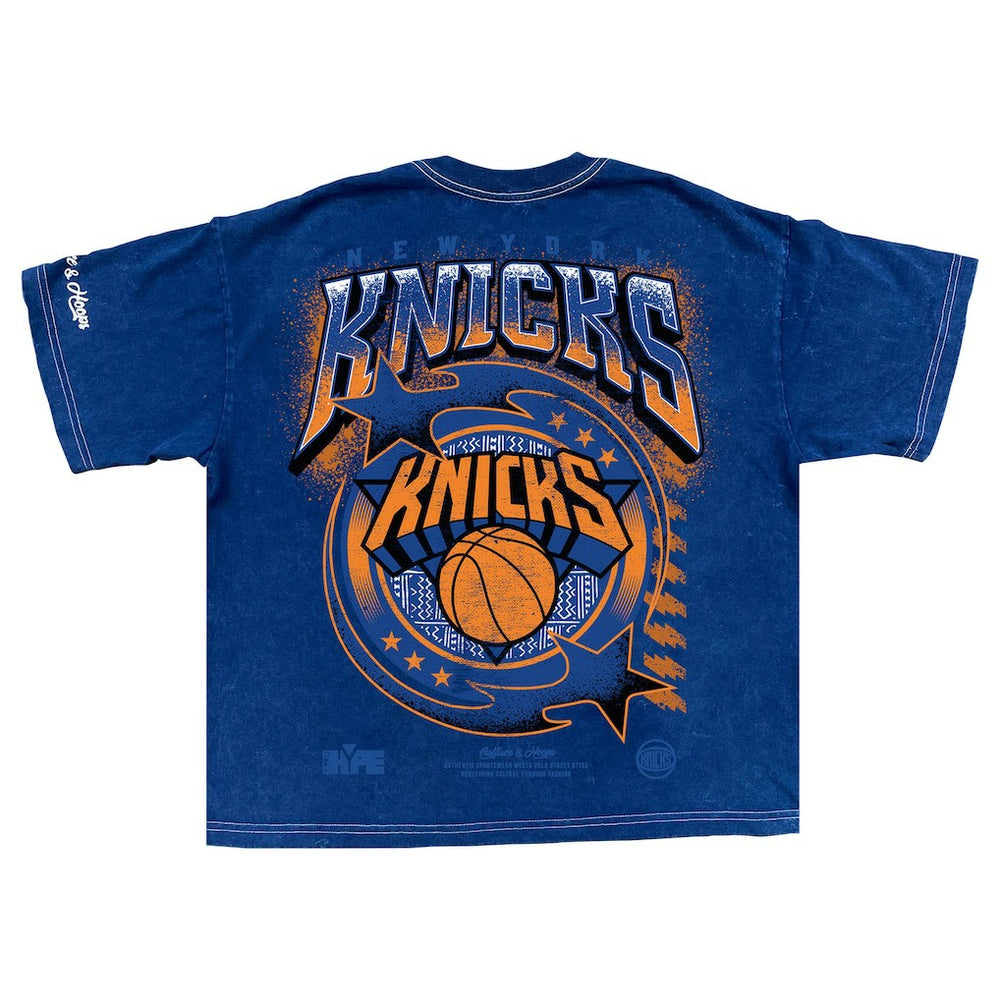 Blue New York Knicks Drip & Dime Collection Premium T-Shirt | NBA