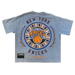 Powder Blue New York Knicks Culture Worldwide Collection Premium T-Shirt | NBA