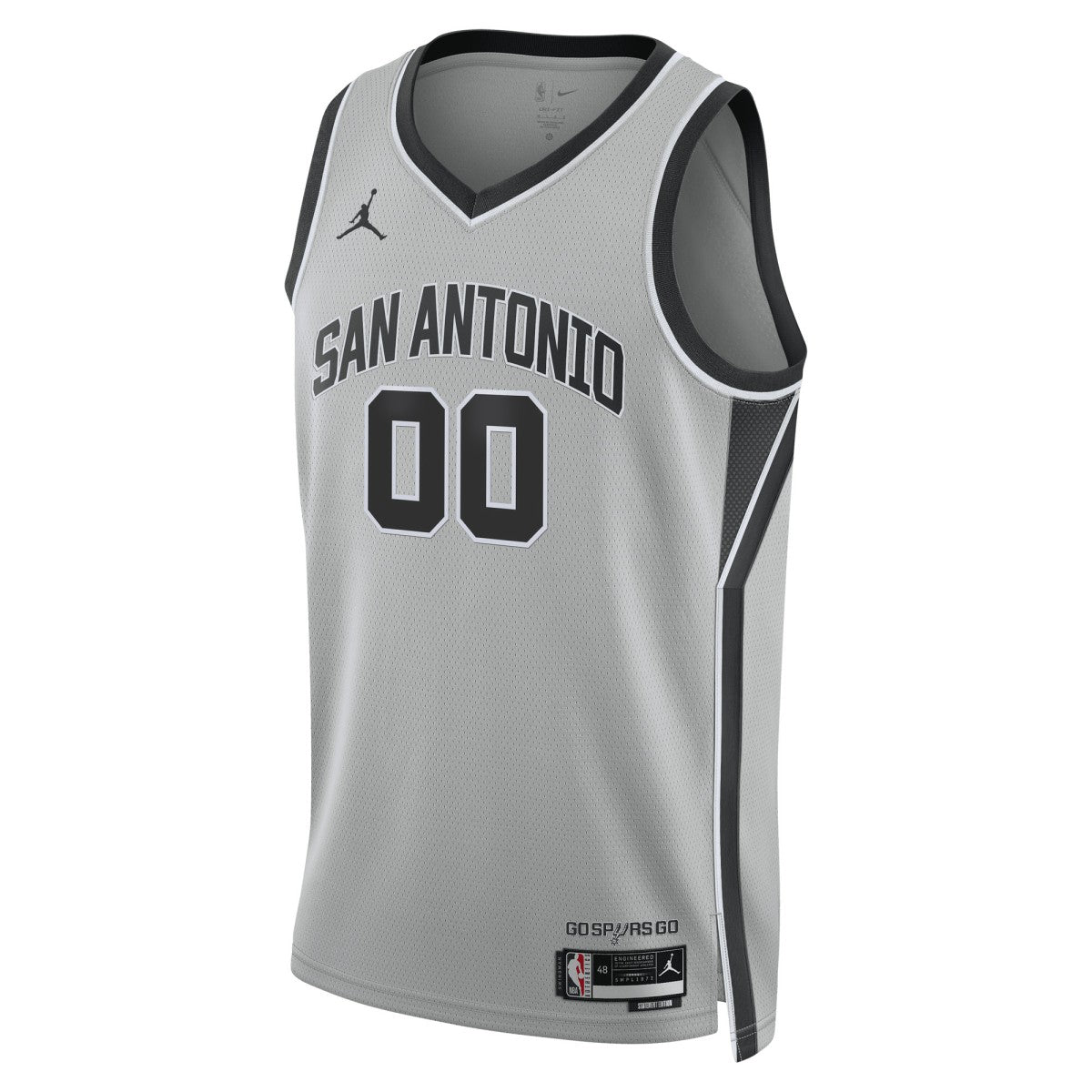 Silver San Antonio Spurs Jordan Brand Unisex Swingman Custom Jersey | NBA