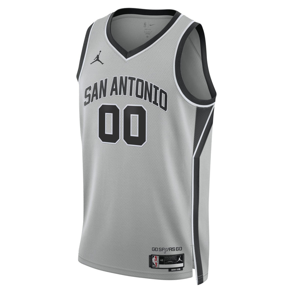 Silver San Antonio Spurs Jordan Brand Unisex Swingman Custom Jersey | NBA